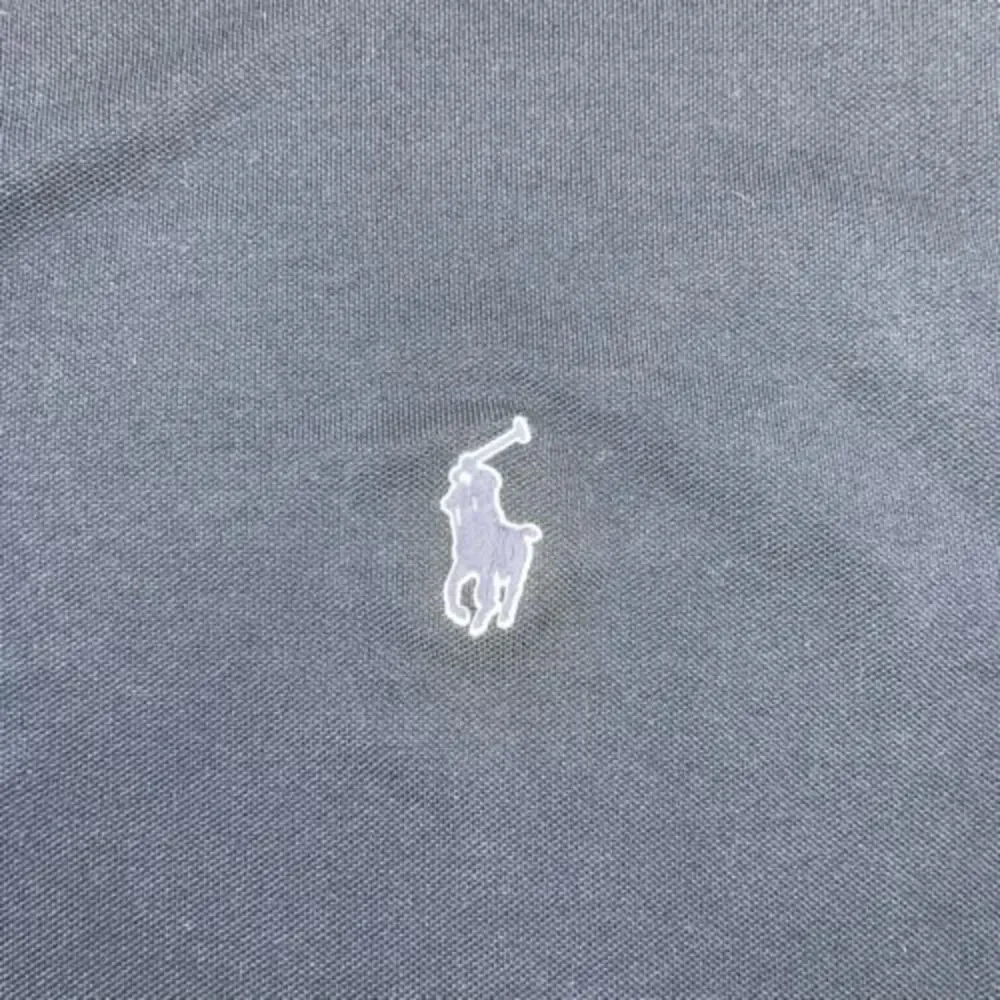 Polo Ralph Lauren Men’s 2XB Shirt Pique Cotton Navy Logo Spellout Collar *read*‎